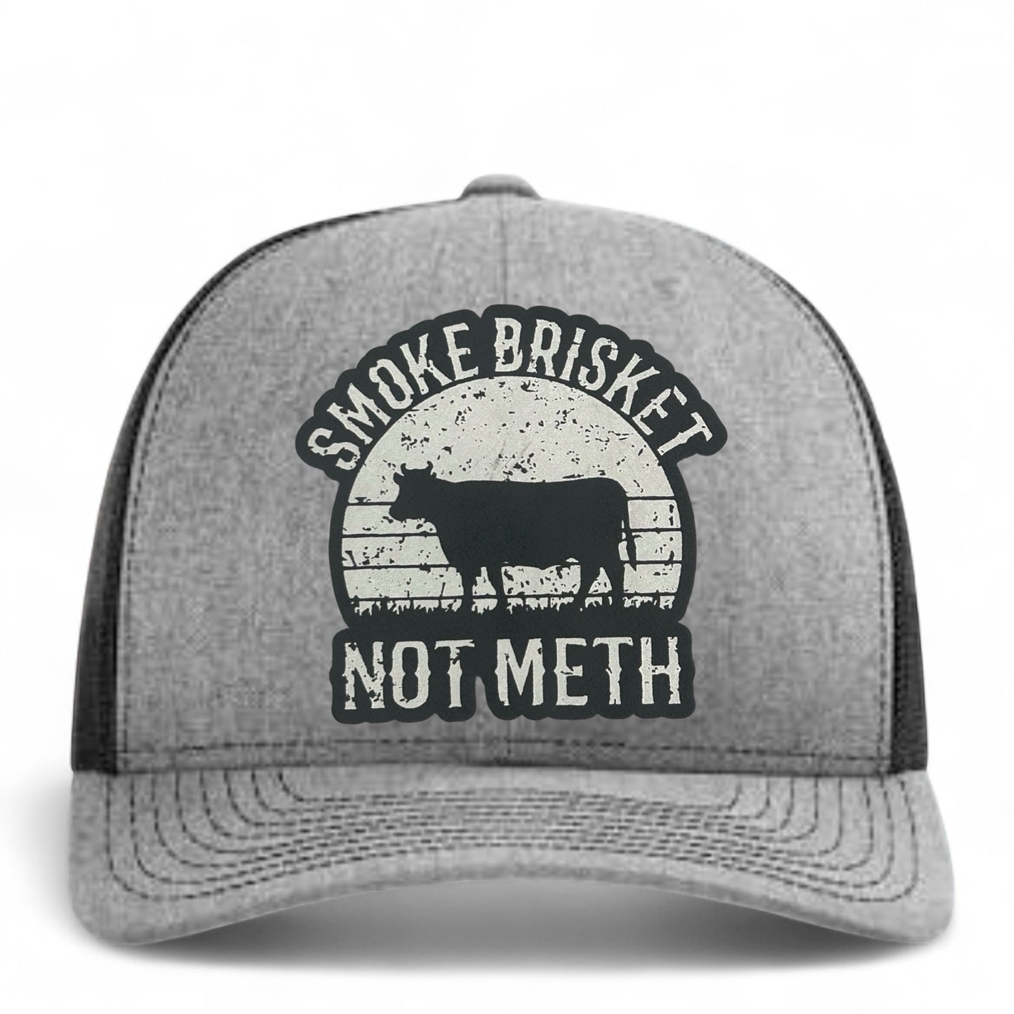 Smoke Brisket Not Meth Hat - Richardson 112 Trucker Hat - Multiple Colors