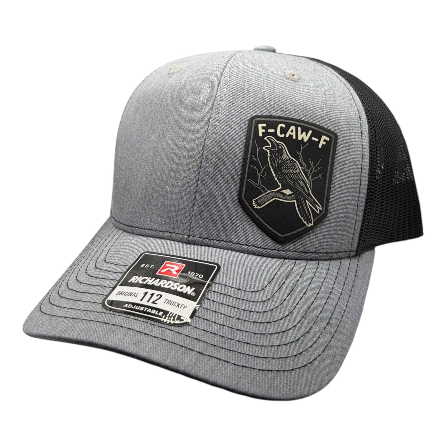 F Caw F - Richardson Leather Patch Trucker Hat - Multiple Colors