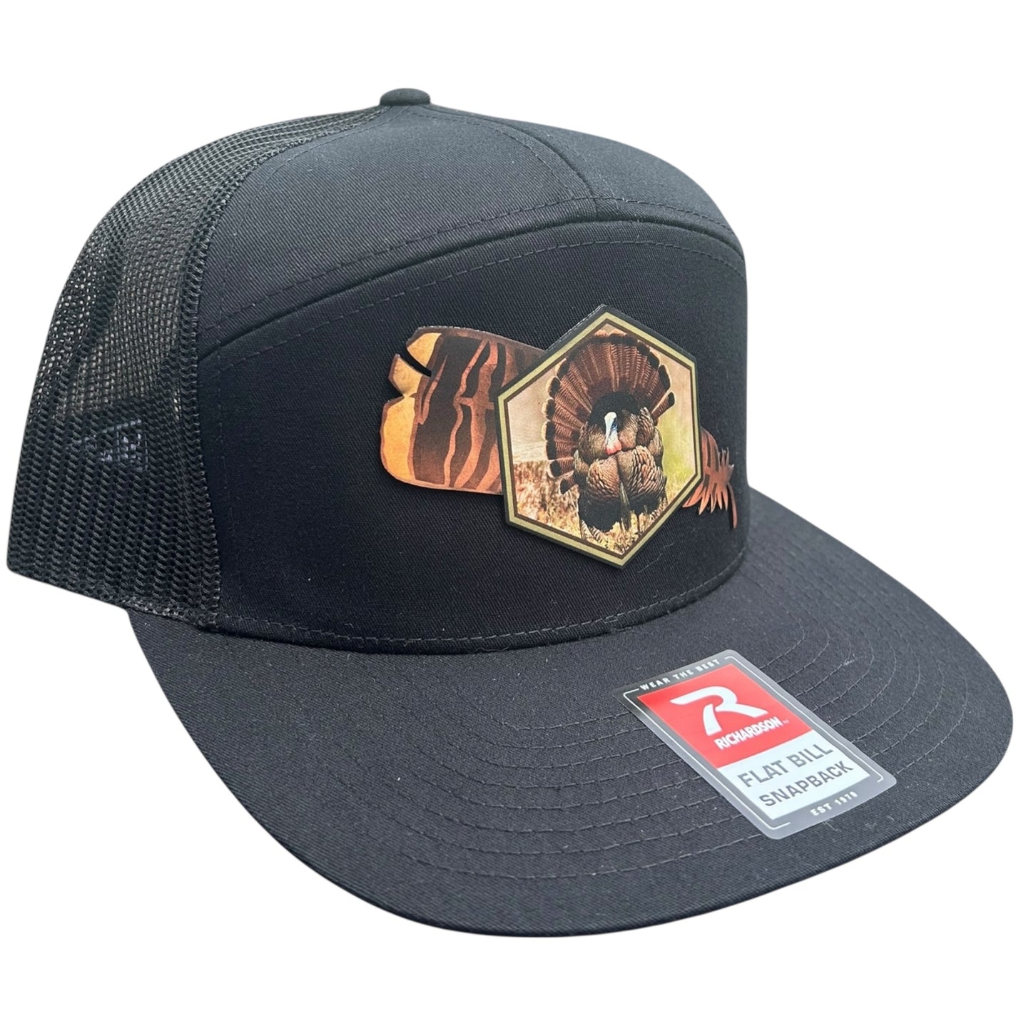 Turkey Feather - Richardson Leather Patch Hat - Multiple Colors