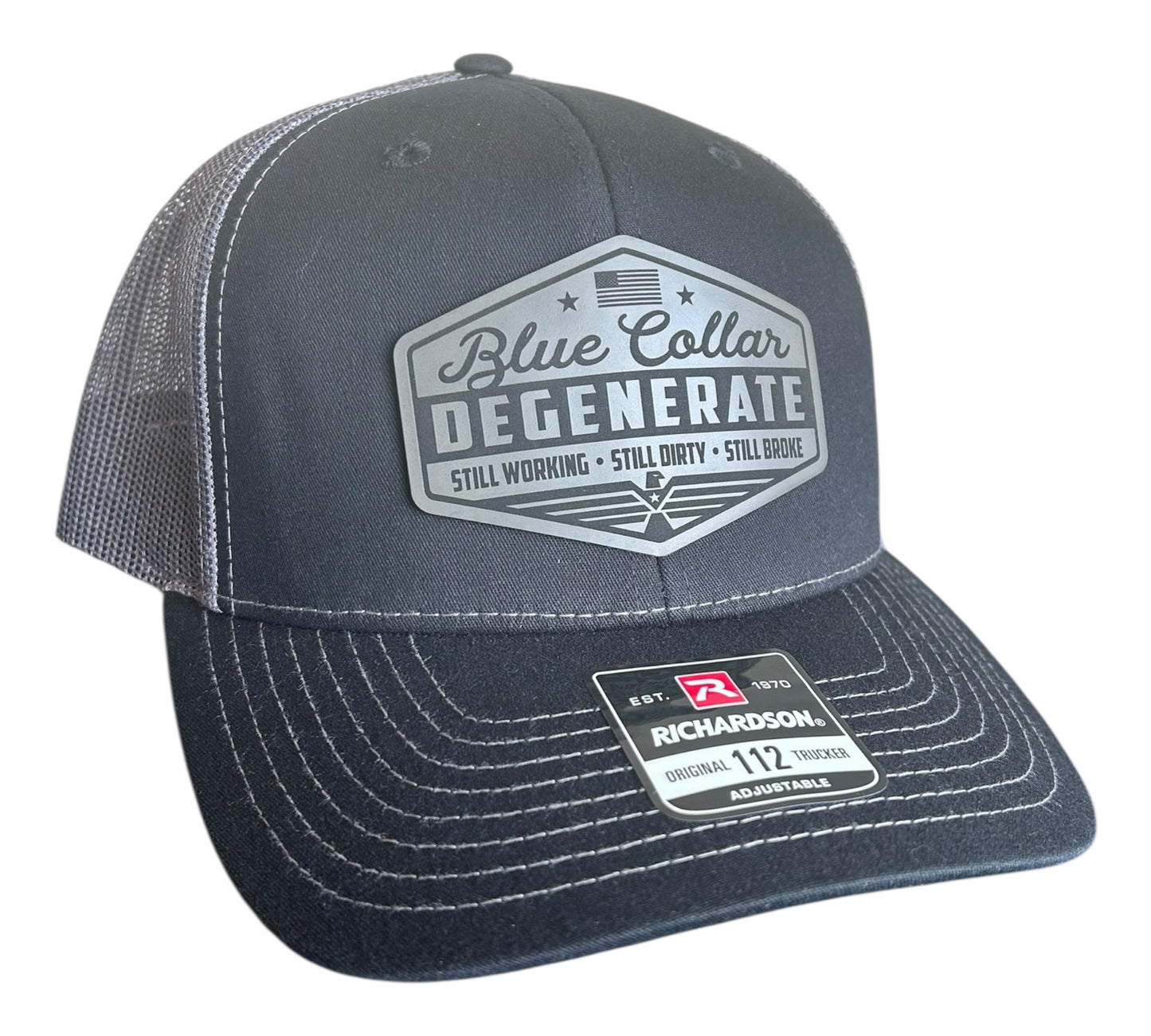Blue Collar Degenerate 2.0 - Richardson 112 Trucker Hat - Multiple Colors