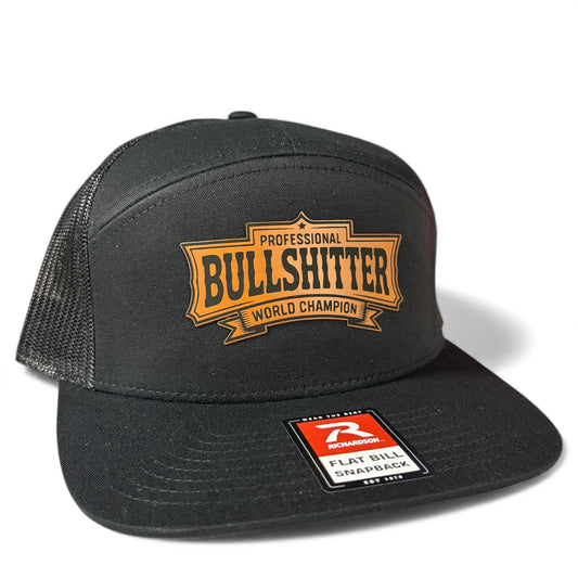 Professional Bullshitter Richardson 112 Leather Patch Trucker Hat