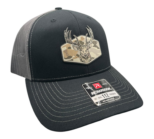 Trophy Buck - Richardson Leather Patch Trucker Hat - Multiple Colors