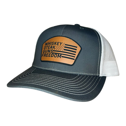 Freedom Leather Patch Hat