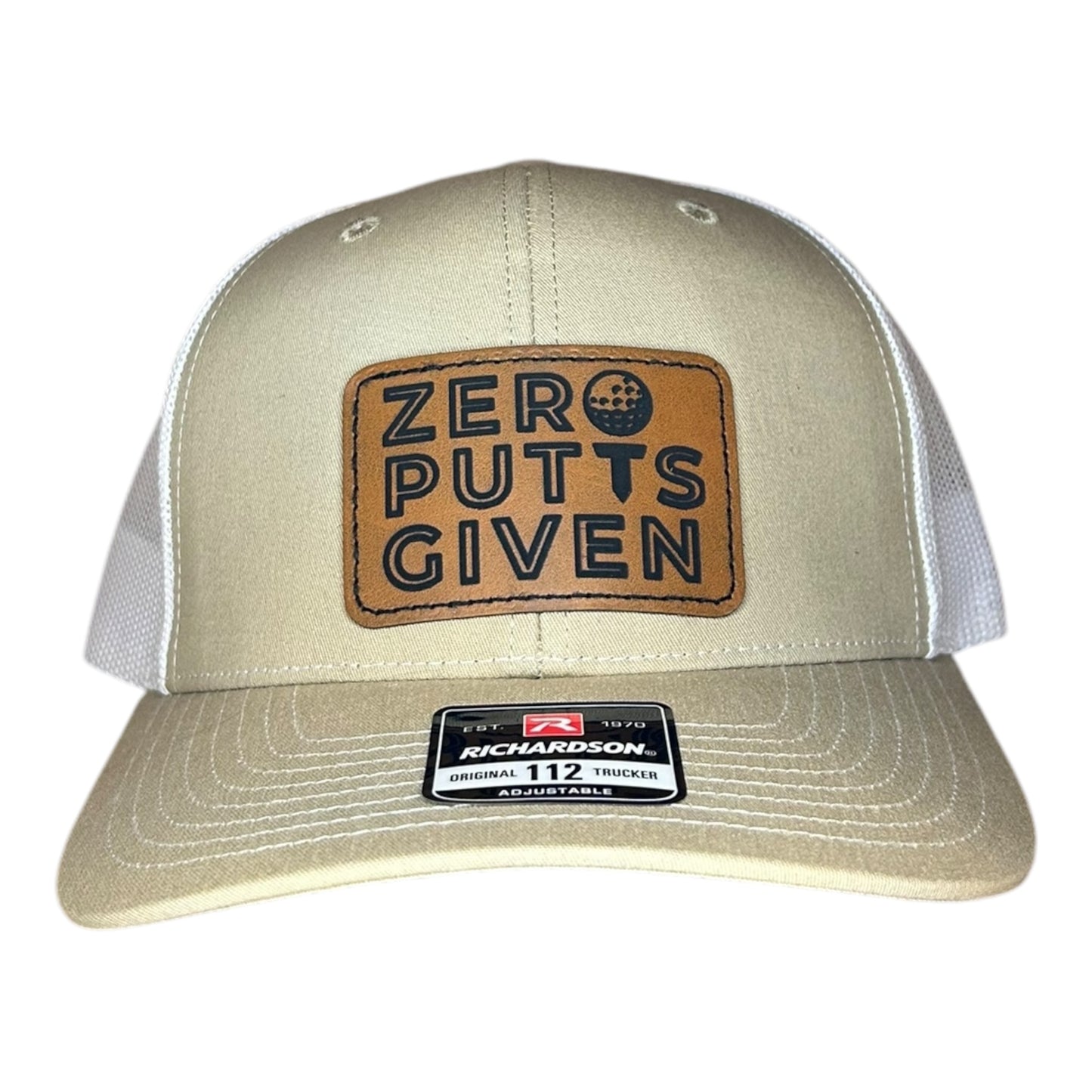 Zero Putts Given Leather Patch Hat