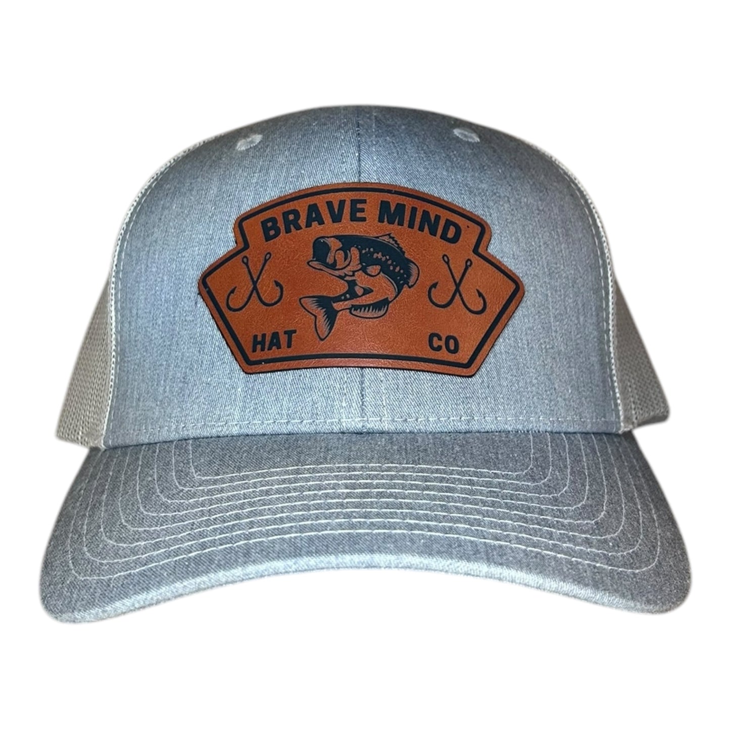 Brave Mind Fishing Leather Patch Hat