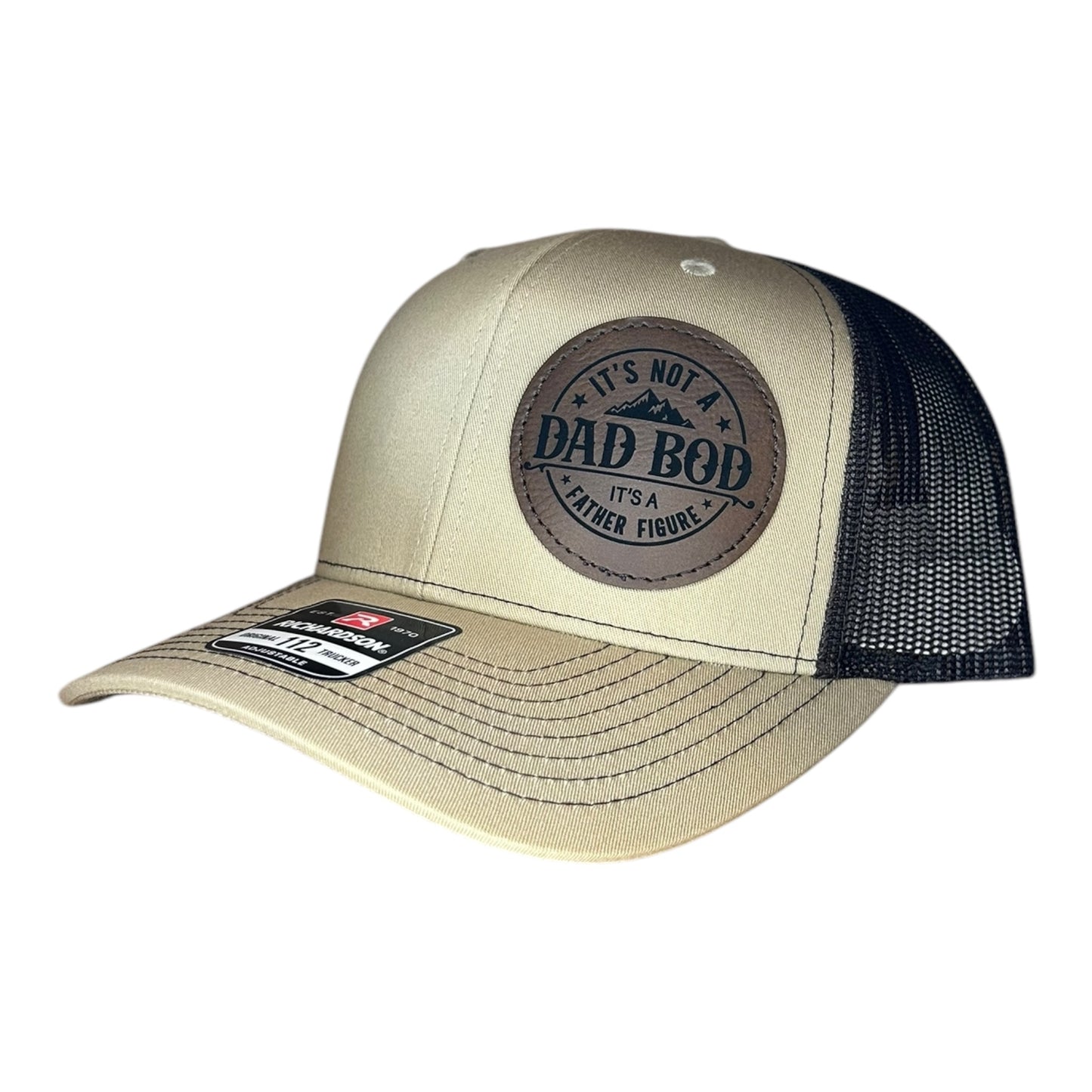 Dad bod Leather Patch Hat