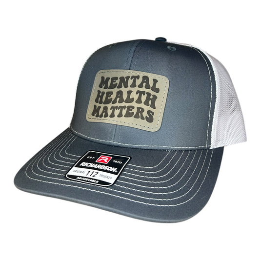 Mental Health Matters Leather Patch Hat