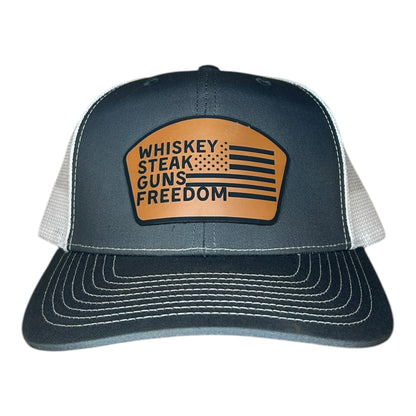 Freedom Leather Patch Hat