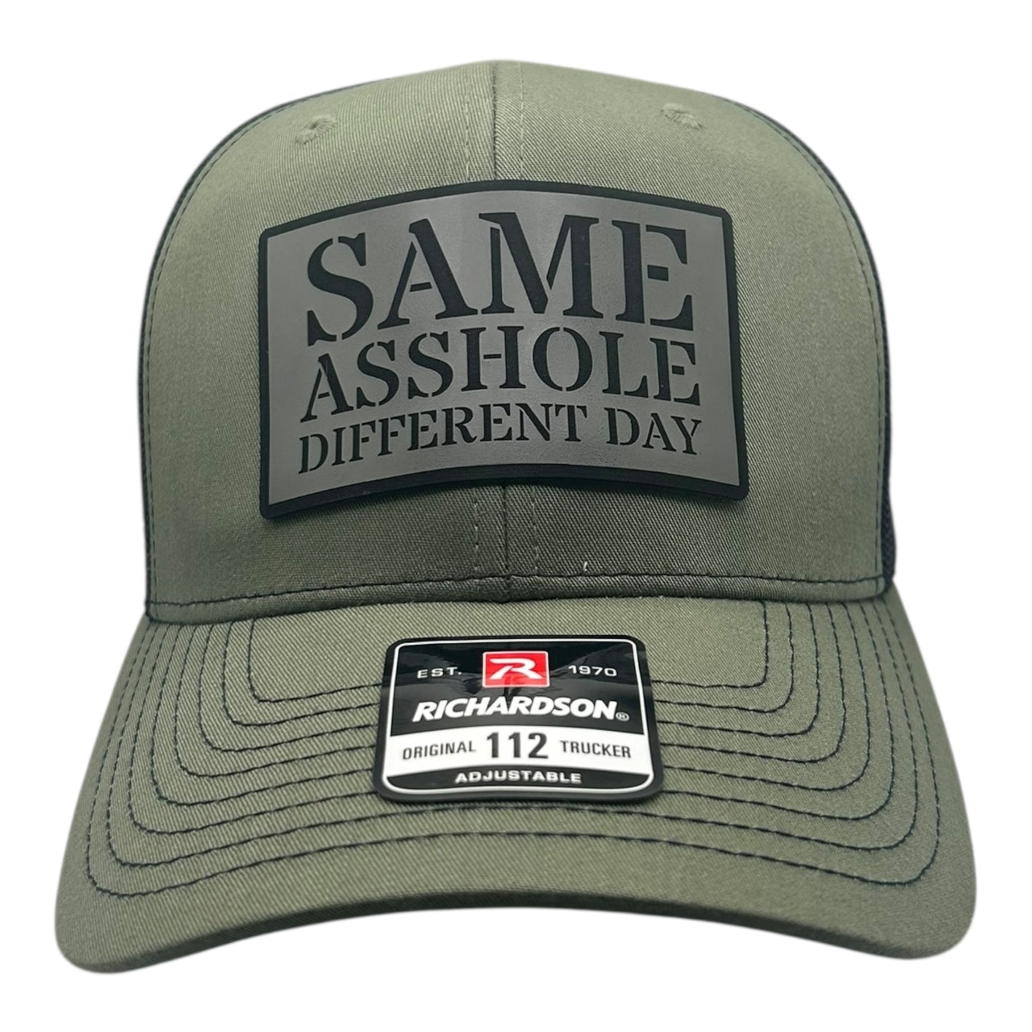 Same Asshole Different Day - Richardson 112 Trucker Hat- Multiple Colors