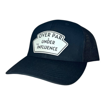 Over Par and Under The Influence Leather Patch Hat