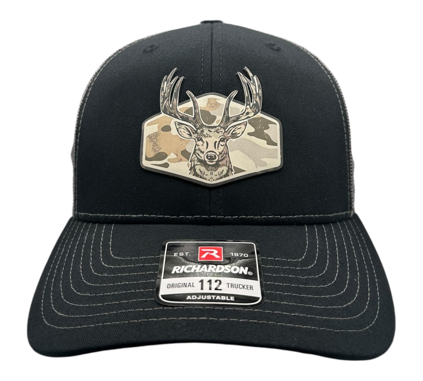 Trophy Buck - Richardson Leather Patch Trucker Hat - Multiple Colors