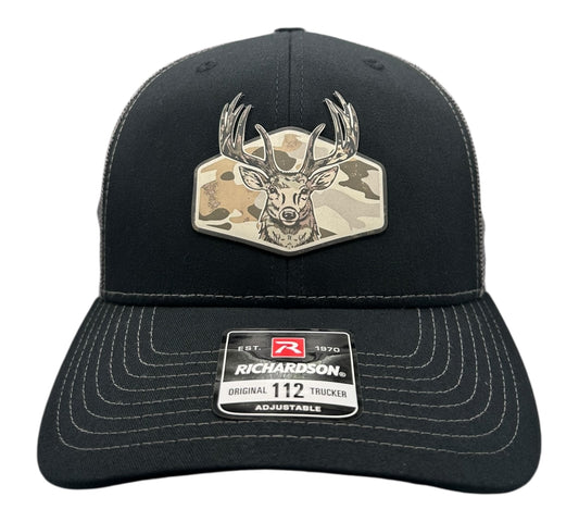 Trophy Buck - Richardson Leather Patch Trucker Hat - Multiple Colors