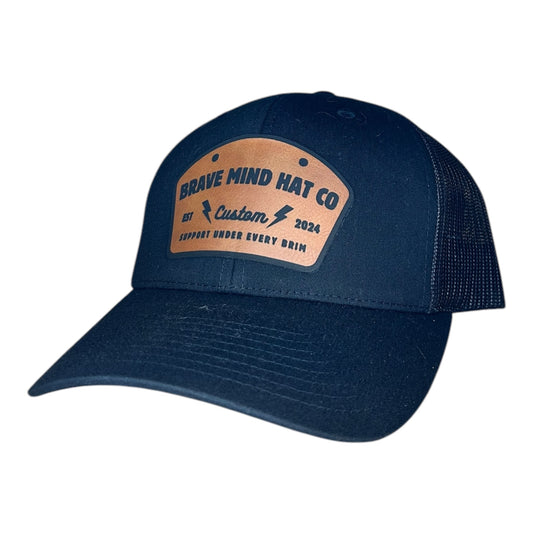 Brave Mind Lightning Leather Patch Hat