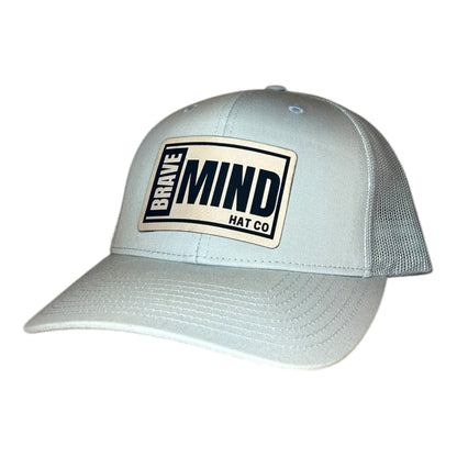 Brave Mind Simple Leather Patch Hat