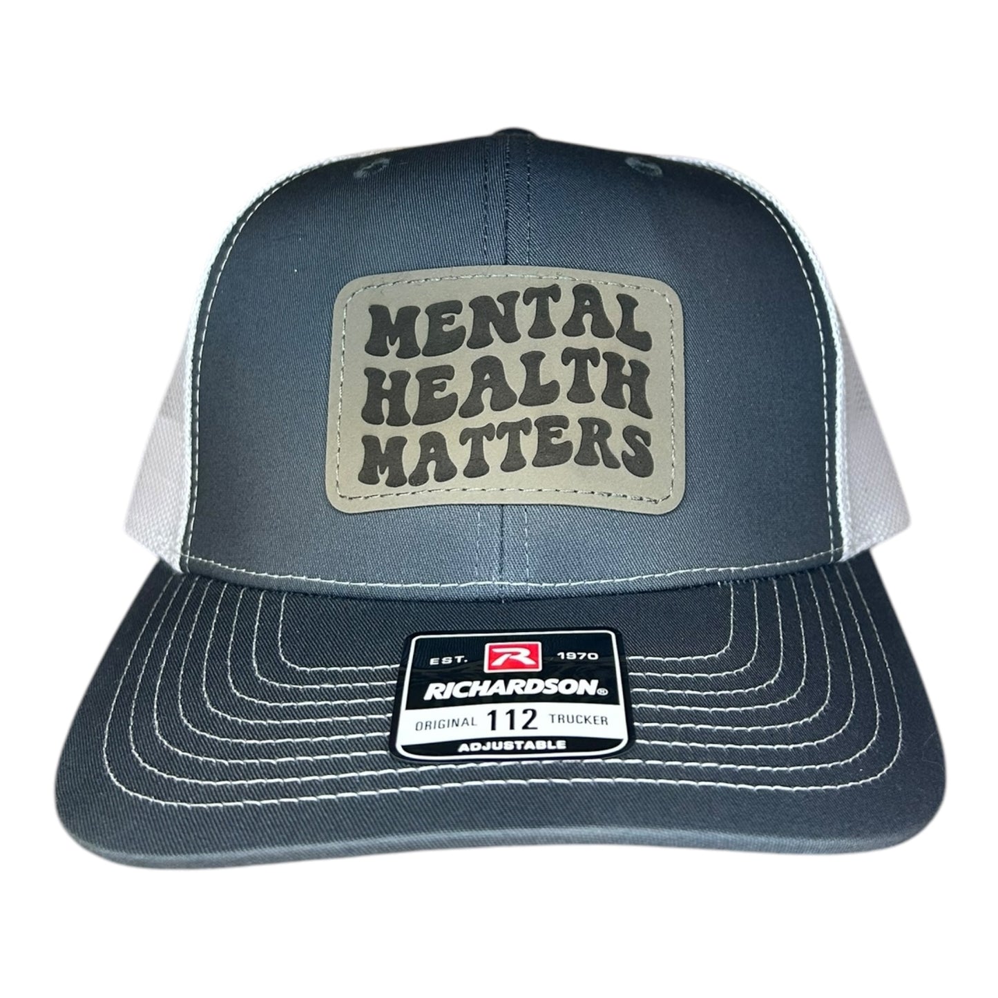 Mental Health Matters Leather Patch Hat