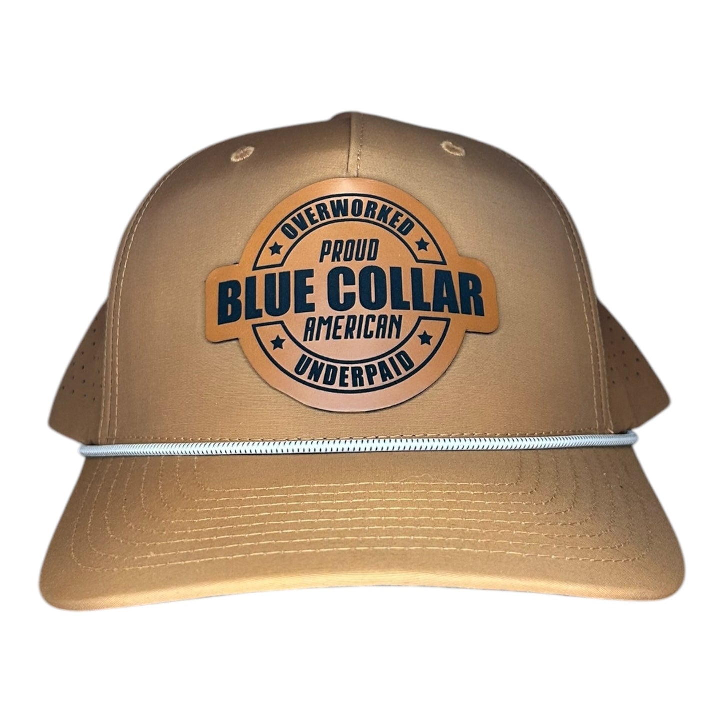 Blue Collar Leather Patch Hat