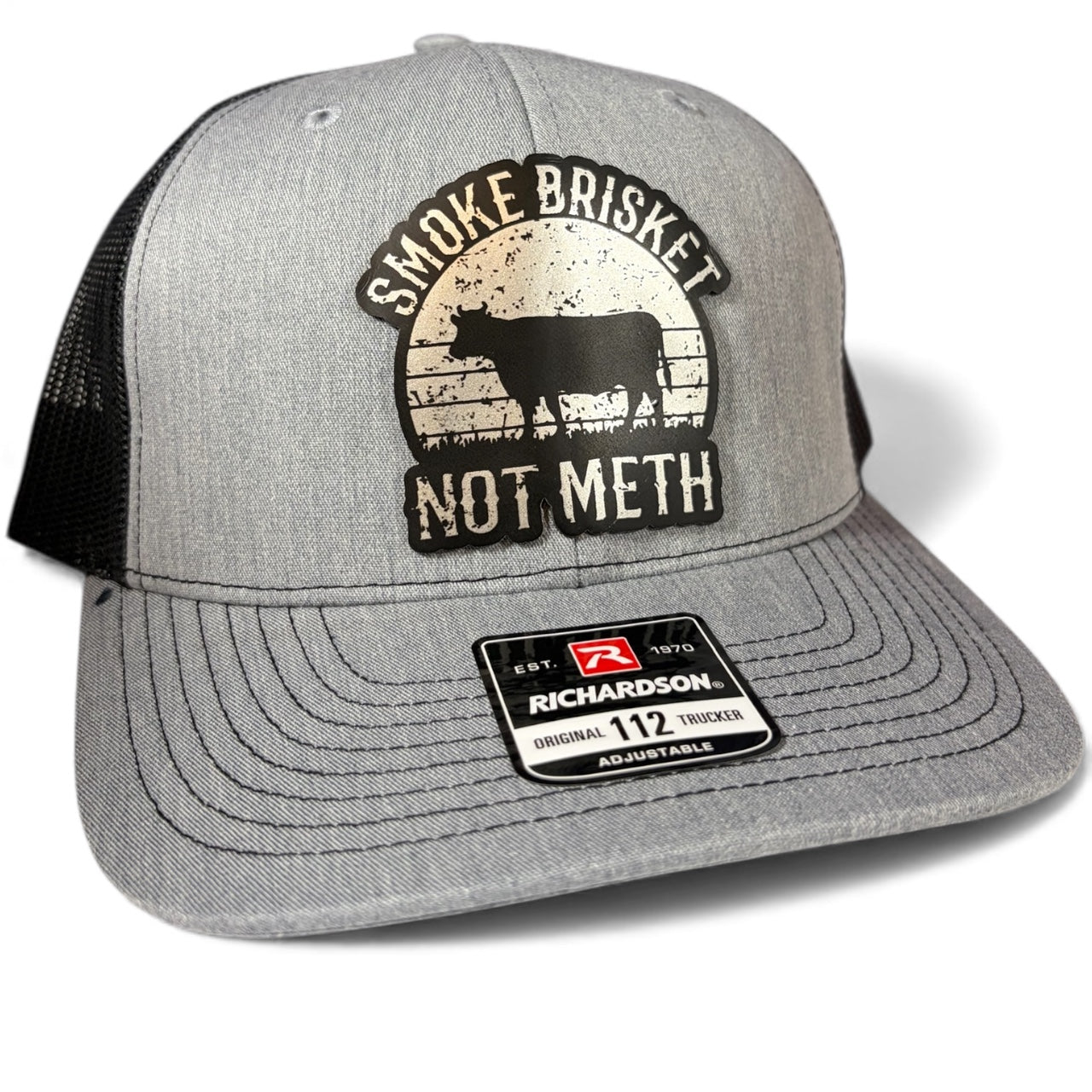 Smoke Brisket Not Meth Hat - Richardson 112 Trucker Hat - Multiple Colors