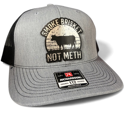 Smoke Brisket Not Meth Hat - Richardson 112 Trucker Hat - Multiple Colors
