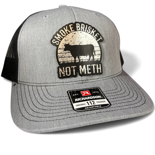 Smoke Brisket Not Meth Hat - Richardson 112 Trucker Hat - Multiple Colors