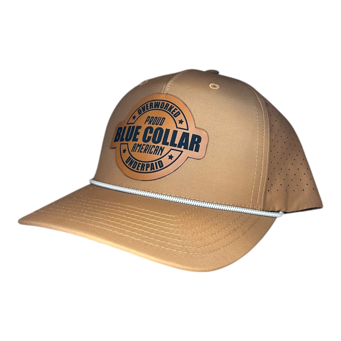 Blue Collar Leather Patch Hat