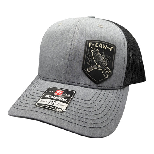 F Caw F - Richardson Leather Patch Trucker Hat - Multiple Colors