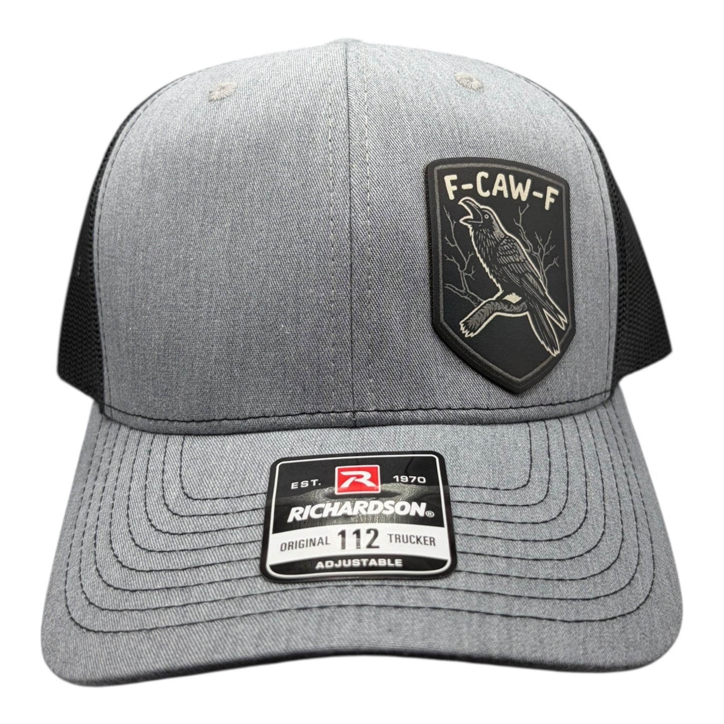 F Caw F - Richardson Leather Patch Trucker Hat - Multiple Colors