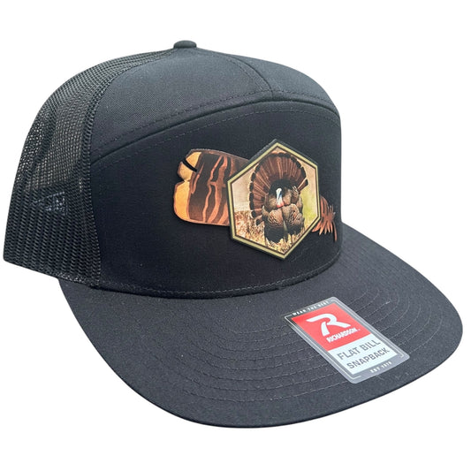 Turkey Feather - Richardson Leather Patch Hat - Multiple Colors