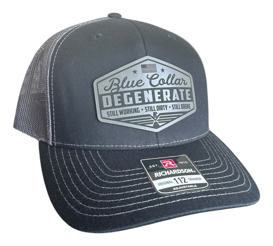 Blue Collar Degenerate 2.0 - Richardson 112 Trucker Hat - Multiple Colors