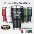 30oz Custom Engraved Tumblers – Your Logo Laser Engraved | Bulk Pricing Available