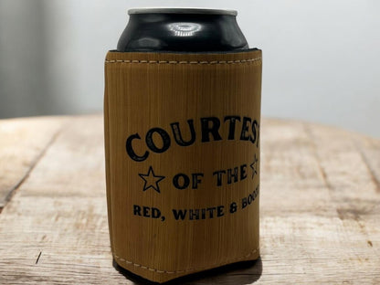 Courtesy of the Red, White & Booze Can Cooler, Funny Koozie 4th of July Beer Sleeve Patriotic Drink Holder Summer BBQ Party Favor