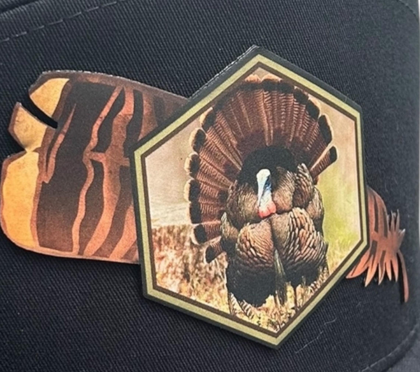 Turkey Feather - Richardson Leather Patch Hat - Multiple Colors