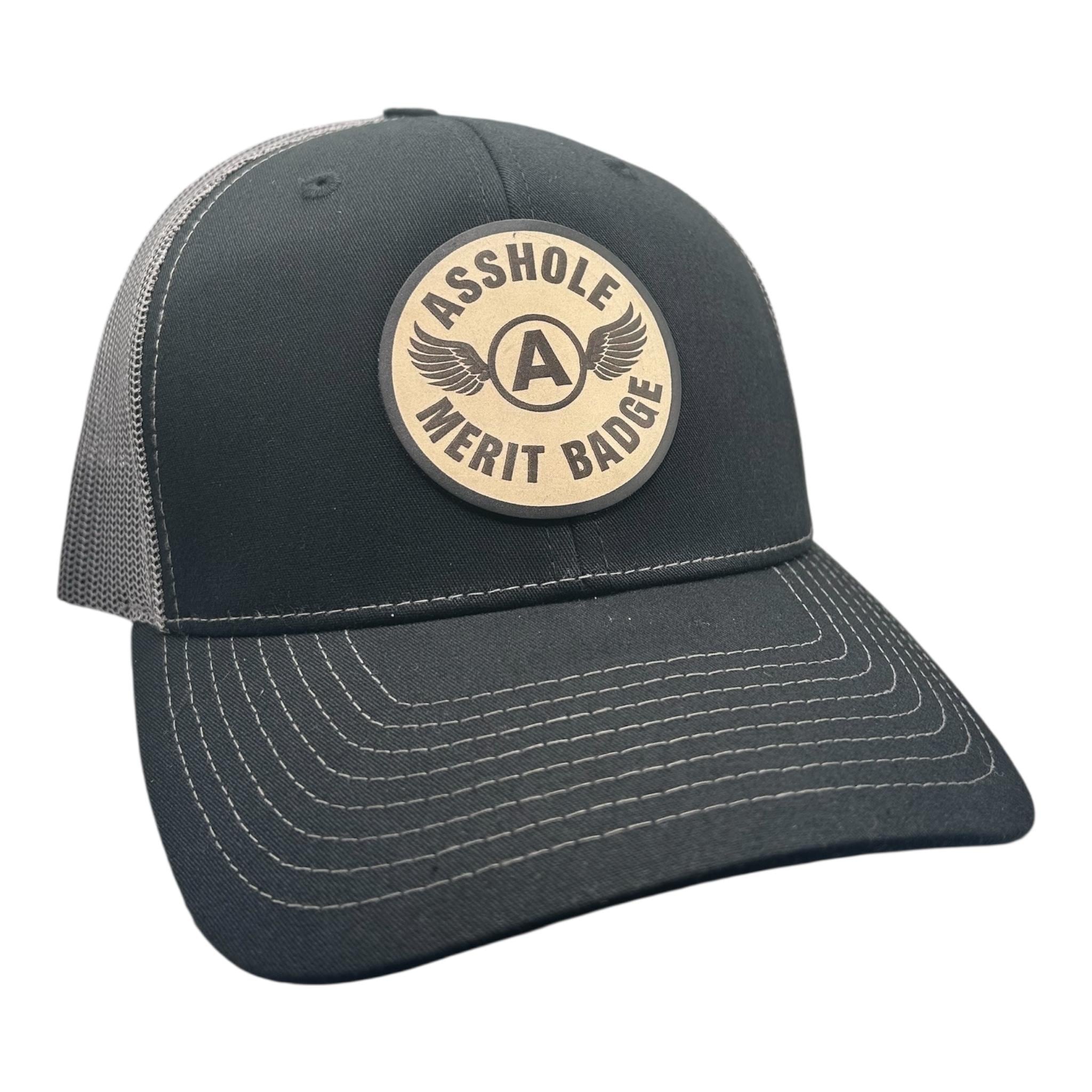 Asshole Merit Badge - Richardson 112 Trucker Hat