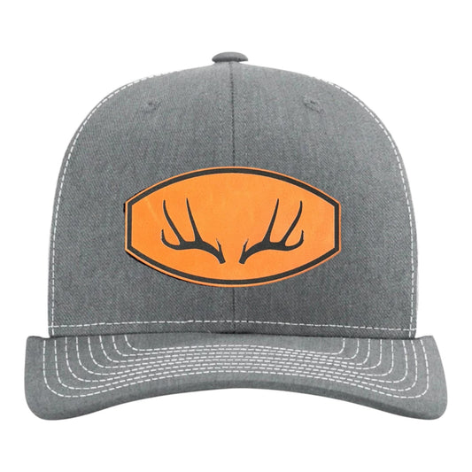 Antlers - Richardson 112 Leather Patch Trucker Hat