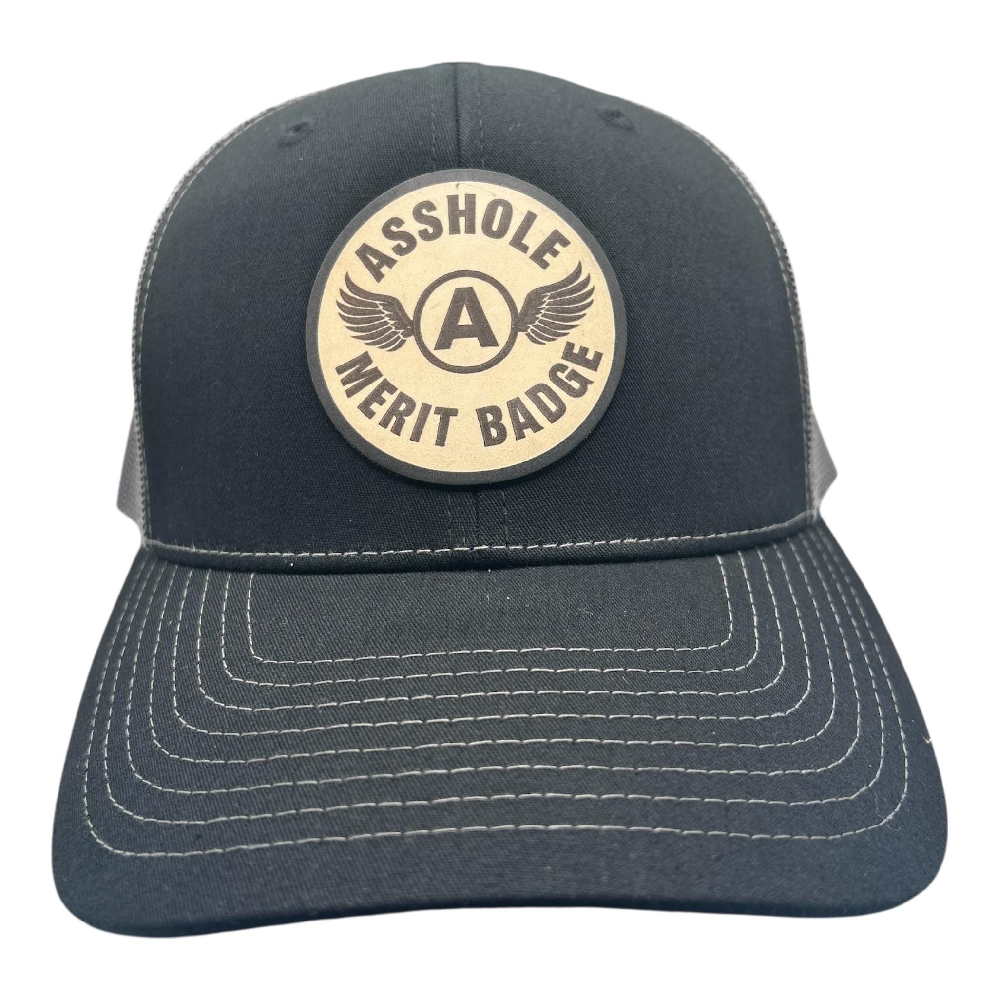 Asshole Merit Badge - Richardson 112 Trucker Hat