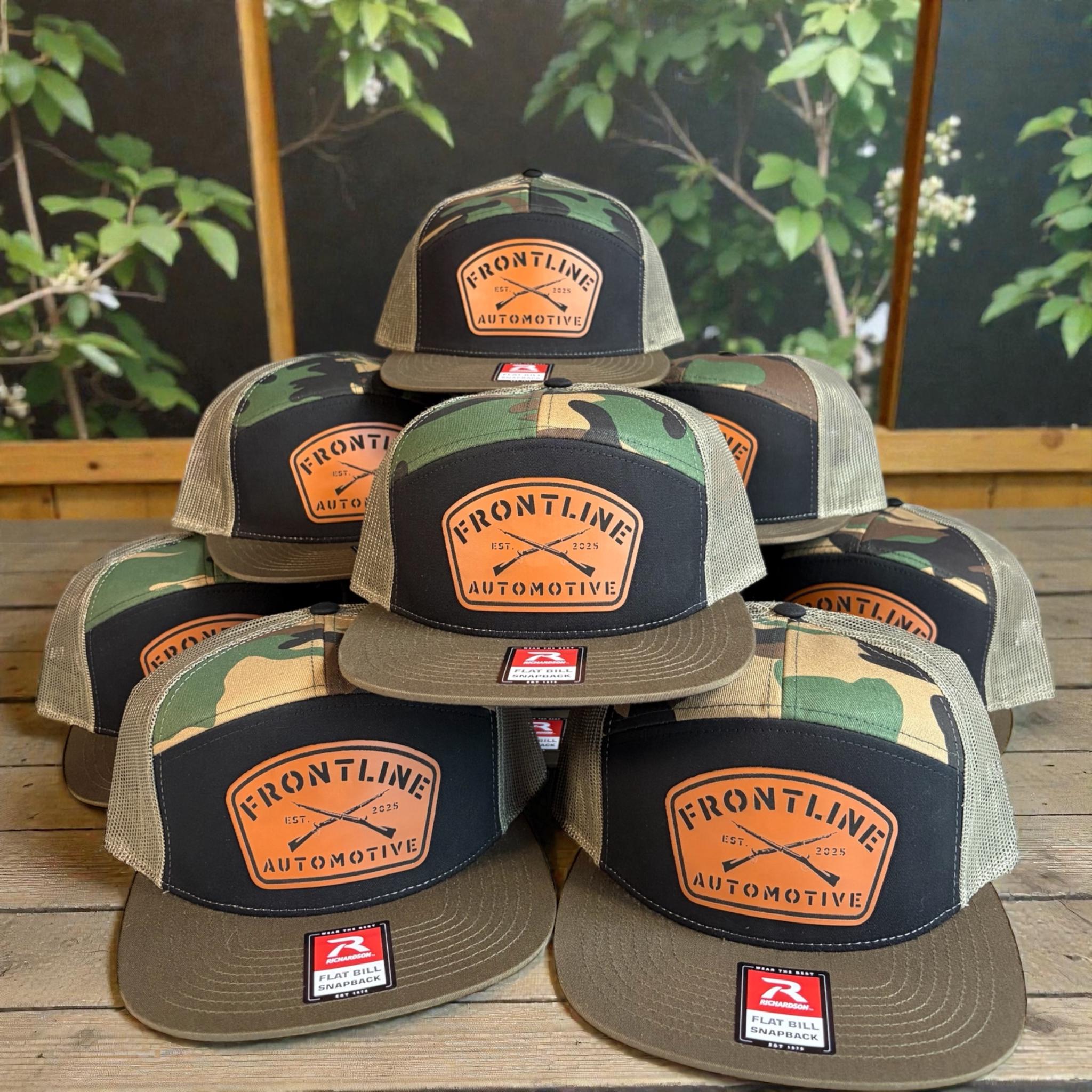 Leather Patch Hats, High Quality Engraving, Custom Logo, Branded Hats, Company Hats, Press On, Richardson 112 Trucker Snapback