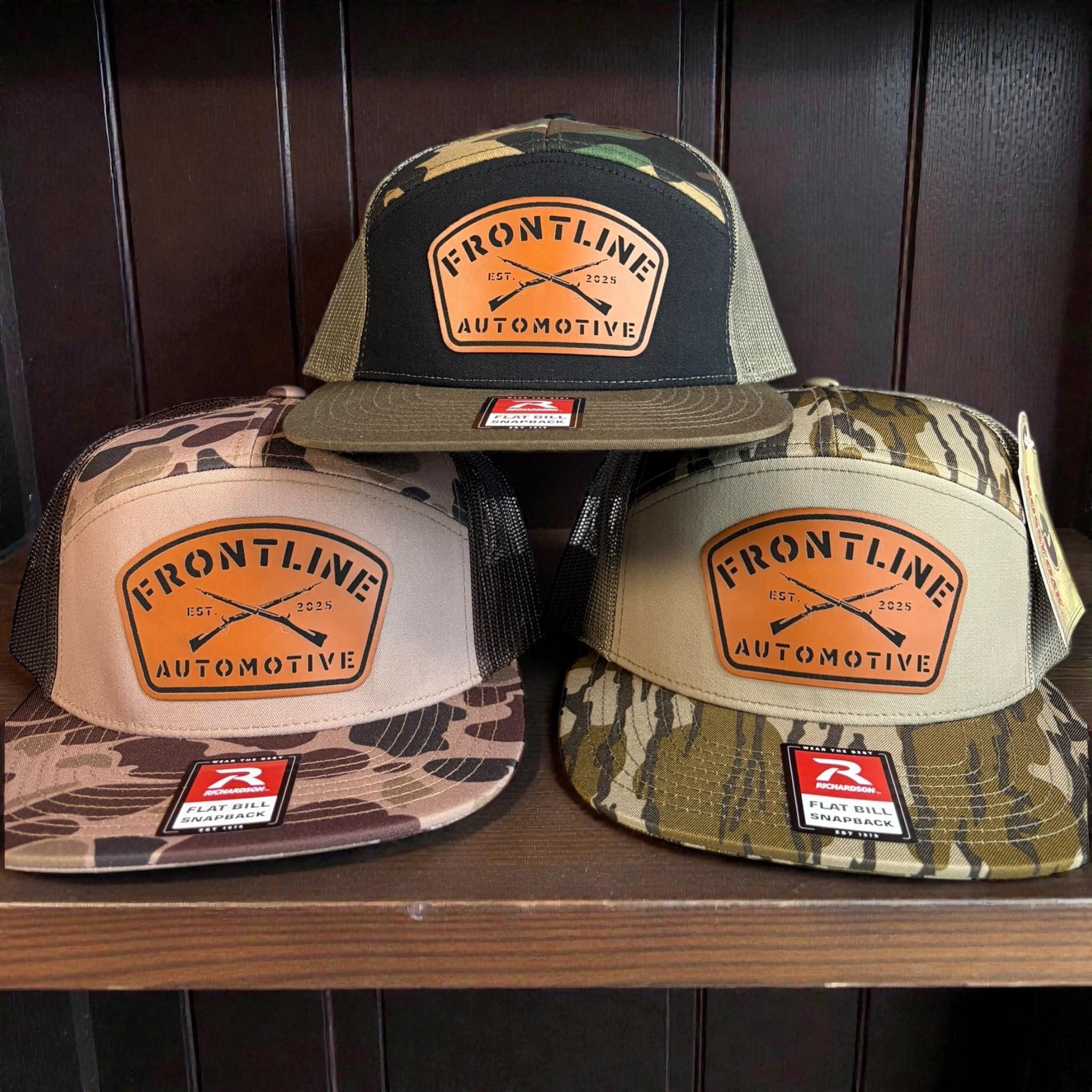 Leather Patch Hats, High Quality Engraving, Custom Logo, Branded Hats, Company Hats, Press On, Richardson 112 Trucker Snapback