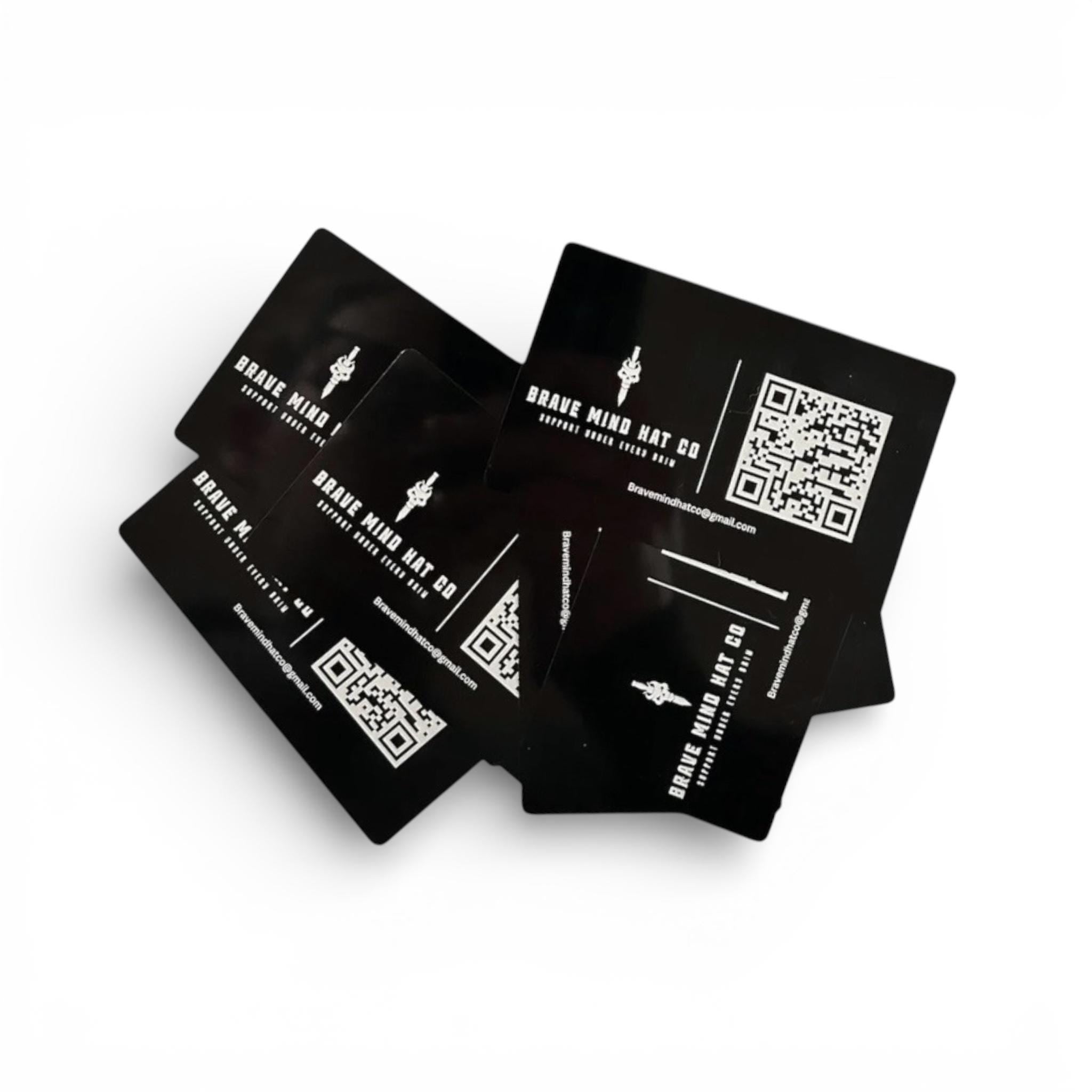 100 Custom Laser Engraved Metal Business Cards, Personalized Aluminum Card, Engraved Business Logo or Saying